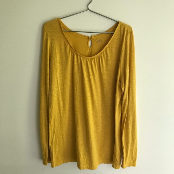 LOFT Tops - Ann Taylor Loft. Goldenrod long sleeve top.